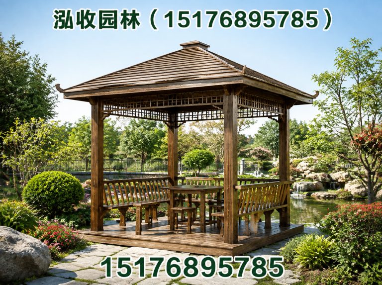 漯河防腐木凉亭展示图